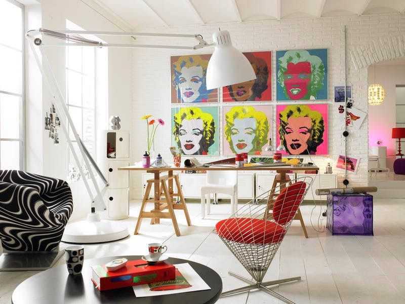 Стиль поп-арт в интерьере: дизайн, описание, примеры оформления квартиры, дома, комнат