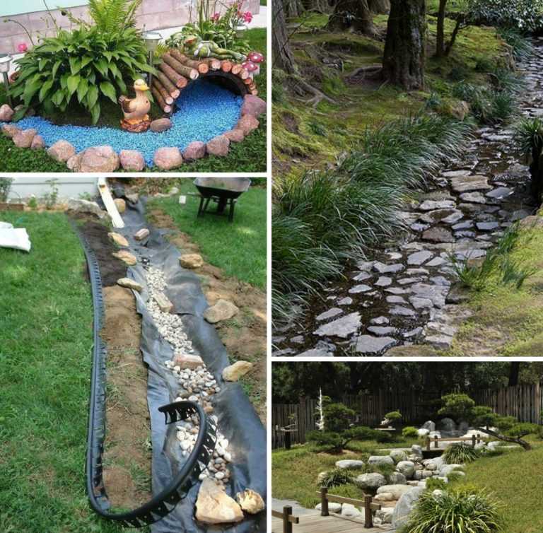 Практикум: как создать сухой ручей на даче или в саду