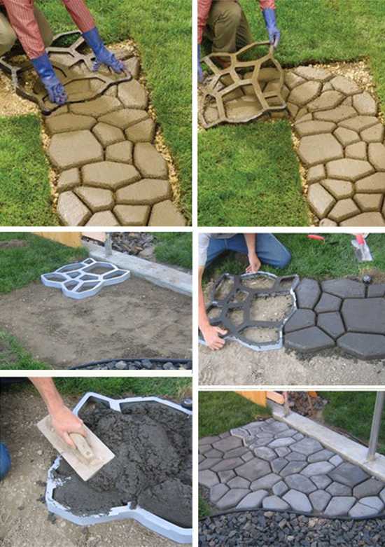 Садовые дорожки из бетона своими руками: пошаговые инструкции, мастер-классы, 500+ фото
