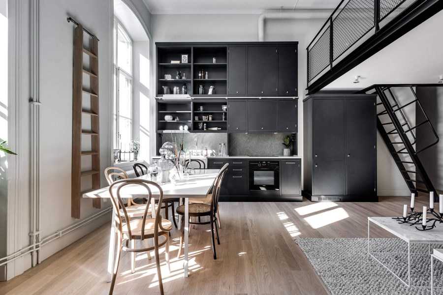 Дизайн интерьеров двухуровневой квартиры – скандинавия встречается с азией