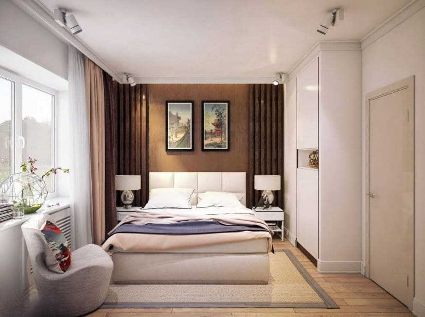 Зонирование спальни: 150 фото планировок и лучших идей расстановки мебели в интерьере спальной комнаты