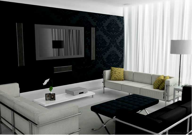 Белая гостиная (83 фото): интерьер в современном стиле в черно-белых тонах, классический дизайн в стетлом цвете
