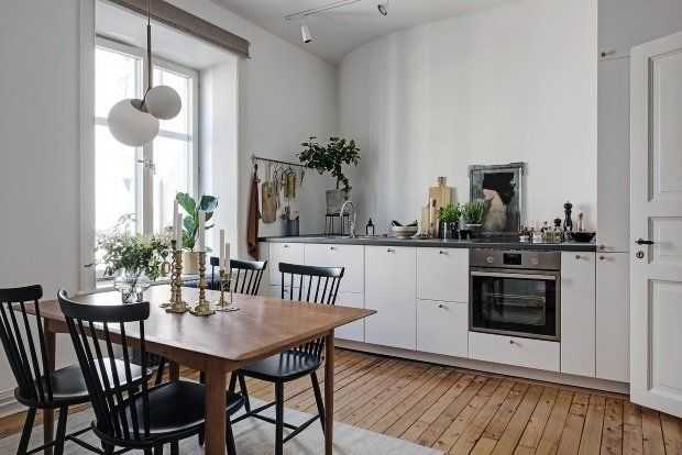 Кухня в скандинавском стиле: 115 фото оригинальных решений и вариантов оформления кухни