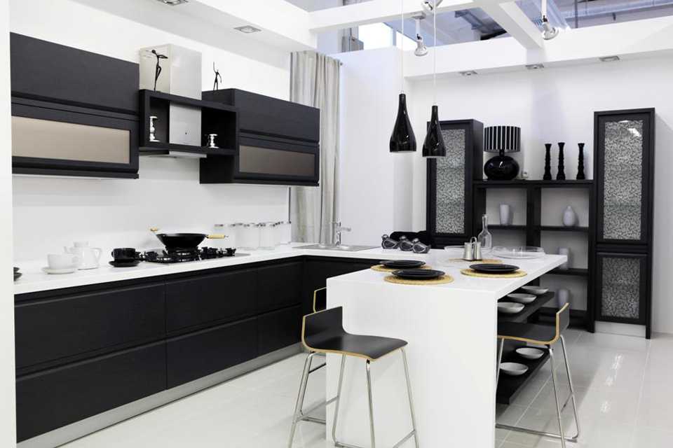 Идеальная черно-белая кухня: секреты дизайнеров, 60 фото-идей