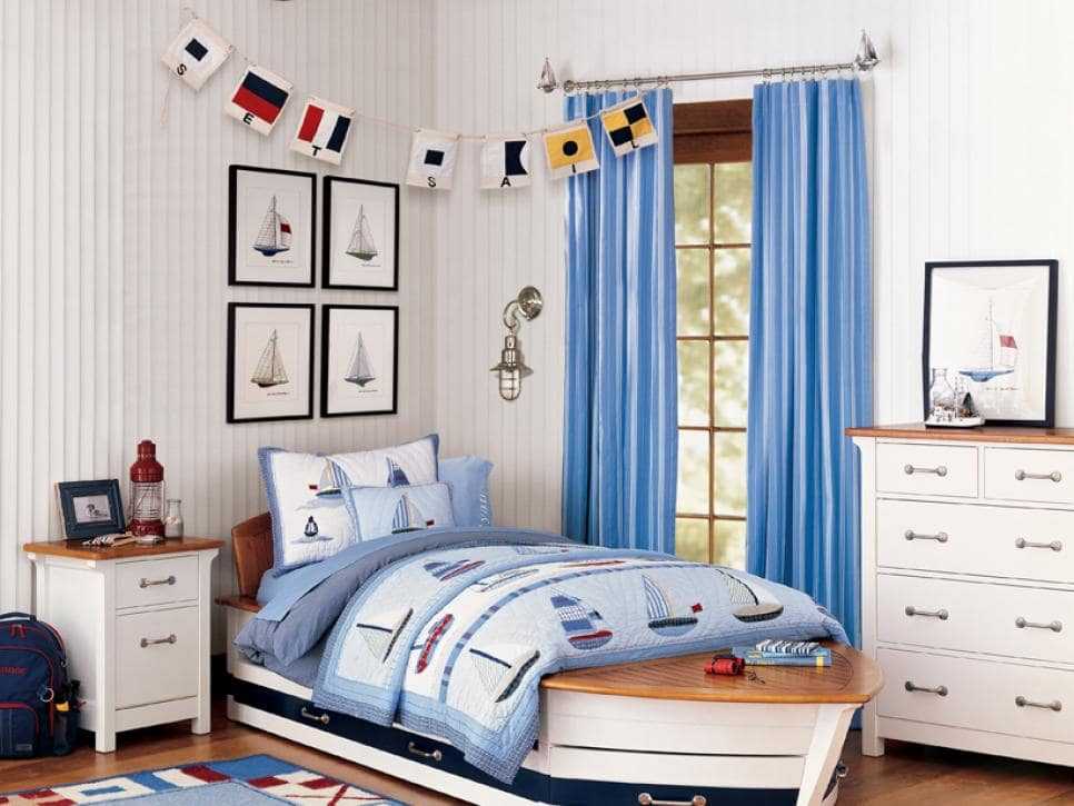 Спальня в морском стиле (60 фото): дизайн интерьера своими руками
