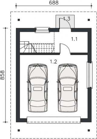 Гараж с мансардой: проекты с жилым этажом на две машины