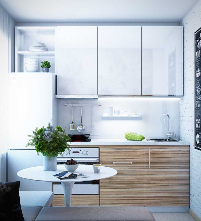 Прямая кухня: 70+ реальных фото примеров интерьера кухни