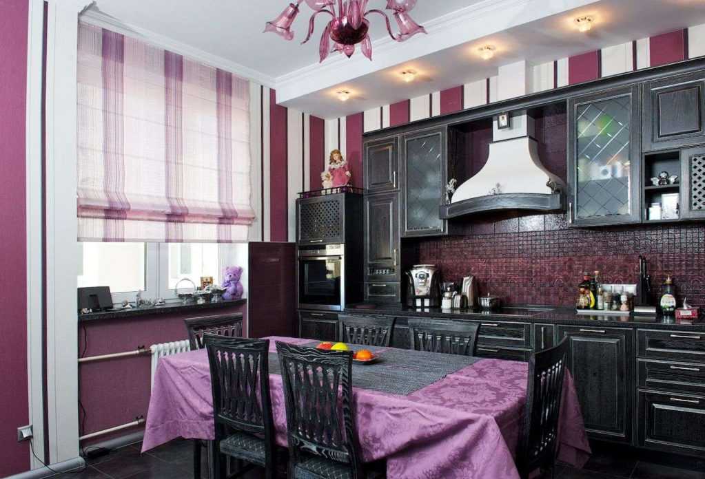 Фиолетовая кухня: советы по созданию красивого интерьера (55 фото)