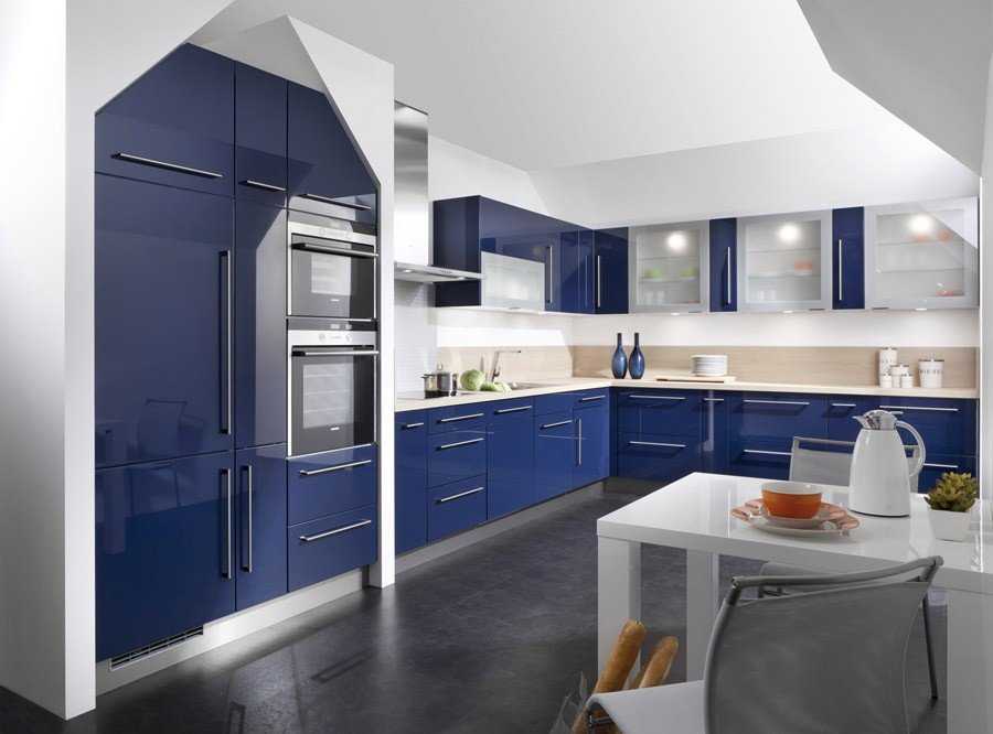 Синяя кухня: 100+ фото дизайна [лучшие интерьеры 2019]