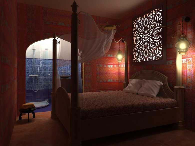 Сказочно красивая спальня в арабском стиле