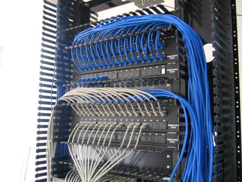 Прокладка структурированной кабельной системы (скс)