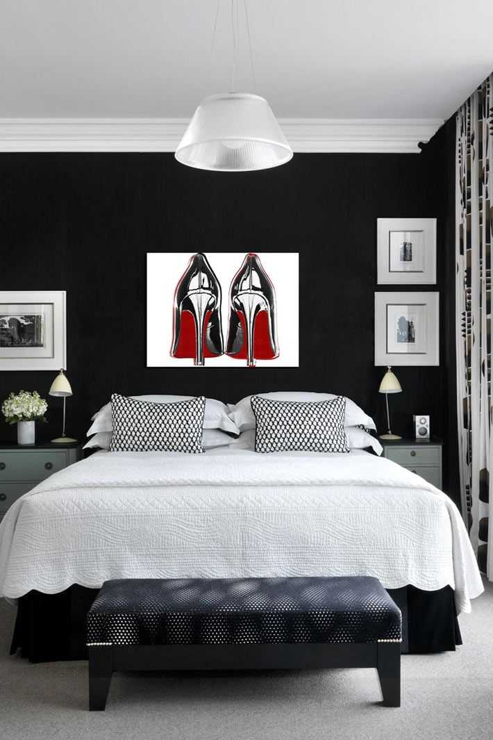 Черная спальня: лучшие современные идеи, выбор цветовых сочетаний для дизайна интерьера, фото примеры оформления стен