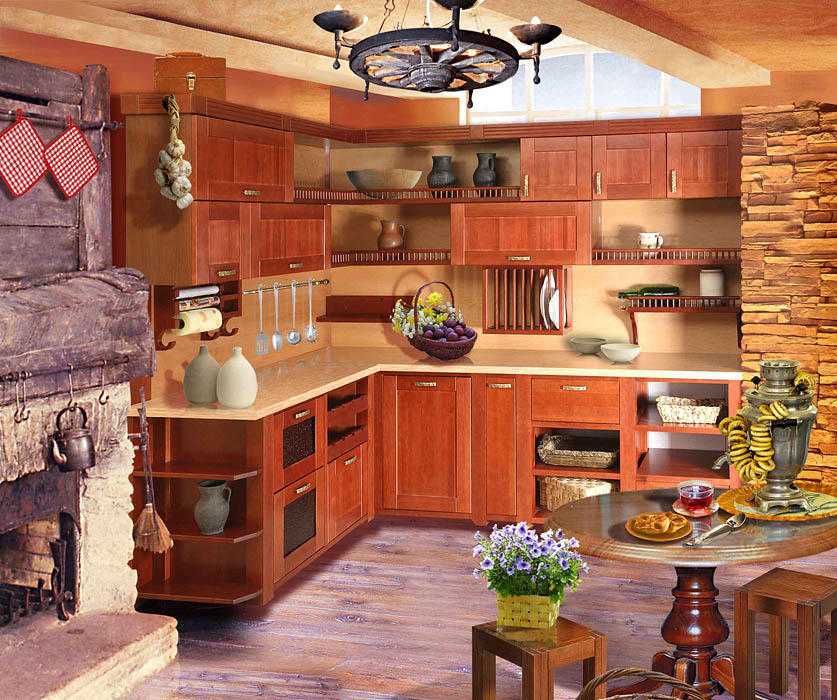 Кожаная мебель в интерьере кухни: вариации элитарной обстановки