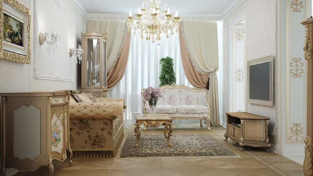 Гостиная в стиле барокко – роскошь и богатство в интерьере (77 фото дизайна)