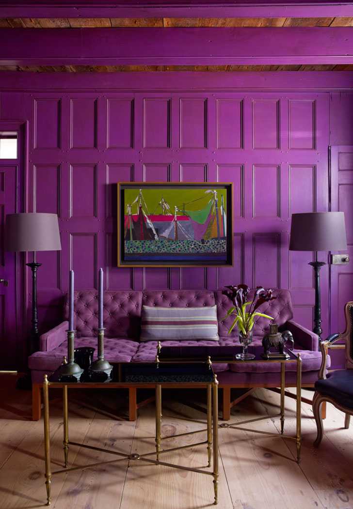 Цвет: как использовать фиолетовый цвет в интерьере?