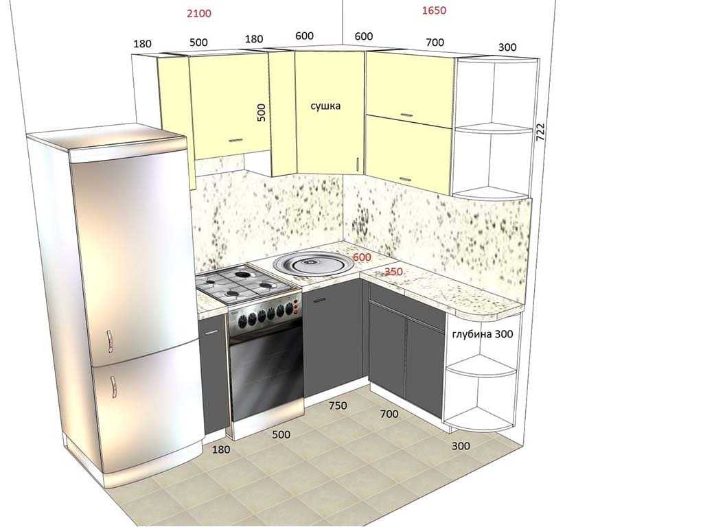 Дизайн кухни в «хрущевке» (117 фото): интерьер кухни маленькой площади, выбираем обои и натяжной потолок для малогабаритной квартиры