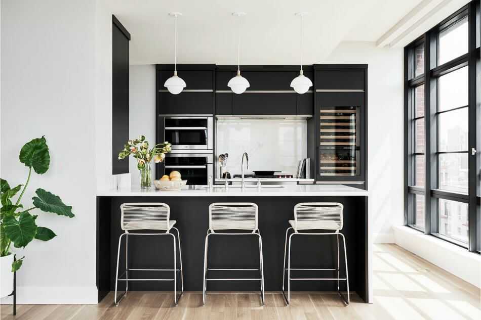 Маленькая черная кухня: секреты дизайна (60 фото) | современные и модные кухни