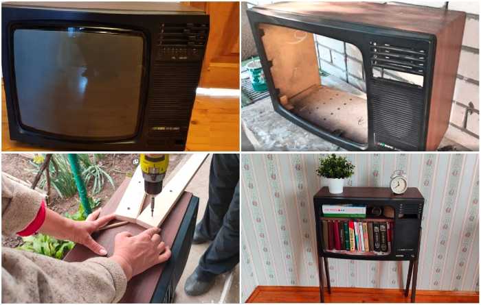 Что можно сделать из старого телевизора: подборка идей с фото
