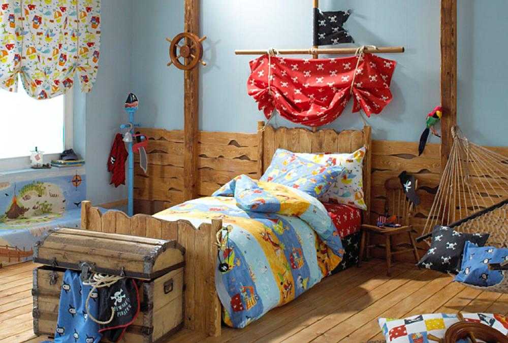 Детская комната в пиратском стиле (пиратская тема) - фото интерьеров