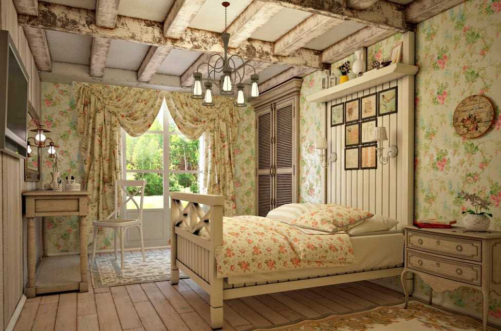 Спальня в стиле кантри: примеры лучшего дизайна и красивые сочетания в стиле кантри (115 фото и видео)