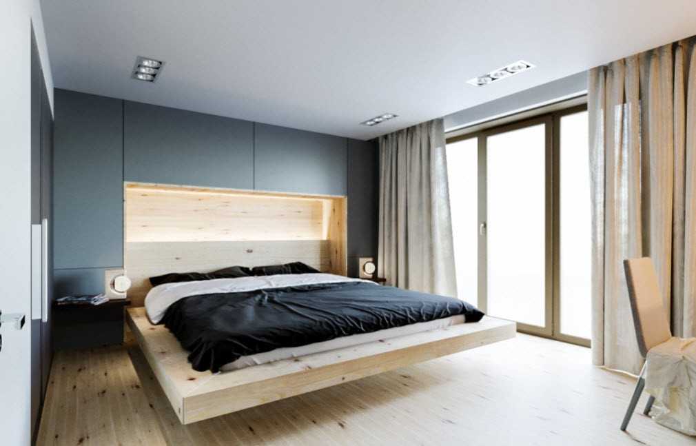 Оформление спальни в стиле модерн: выбор мебели, штор, обоев, фото примеры интерьера спальни в современном стиле, хай тек, минимализм, классическом