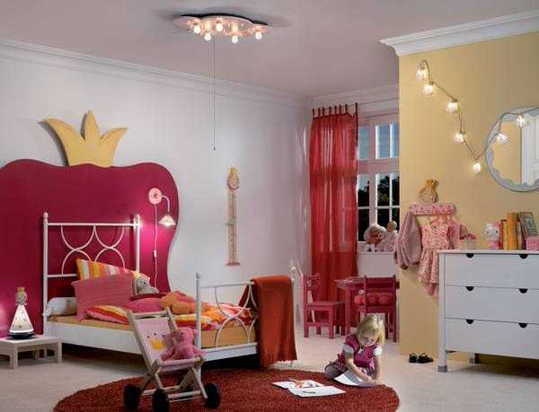 Правильное освещение детской комнаты | советы и рекомендации на фото