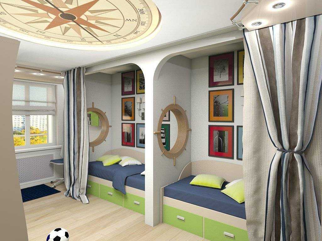 Спальня для двух мальчиков (34 фото): дизайн детской для двух взрослых мальчиков и детей разного возраста