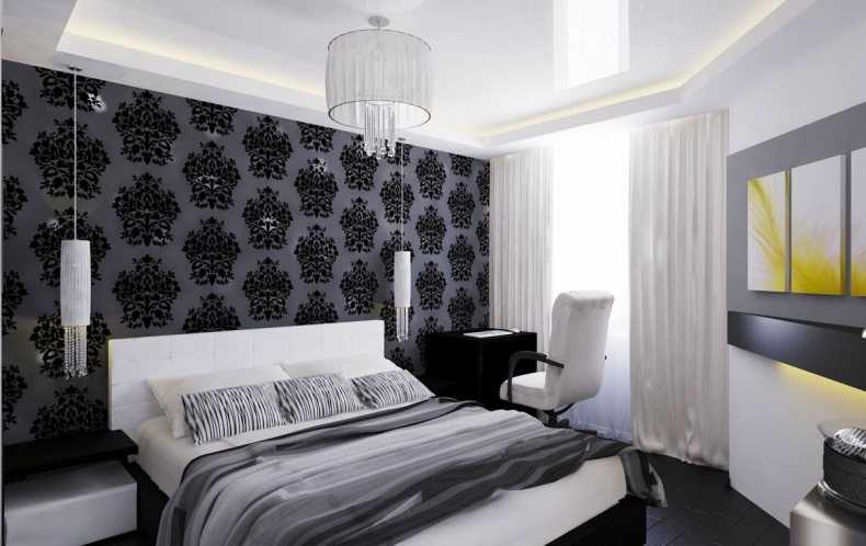 Черная спальня: топ-150 фото новинок, выбор цвета и размещения мебели для красивого дизайна