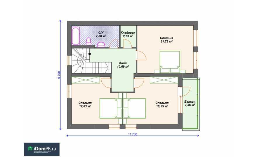 Проект дома размером 8х10 м: удачные варианты планировки помещения