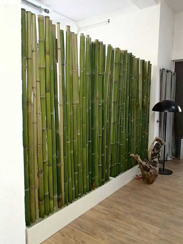 Бамбуковые обои в интерьере (38 фото): варианты использования, нюансы монтажа
