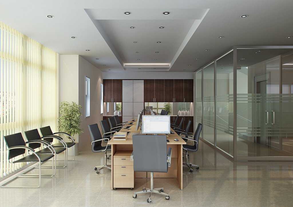 Дизайн офиса в современном стиле, необычный интерьер
 - 17 фото