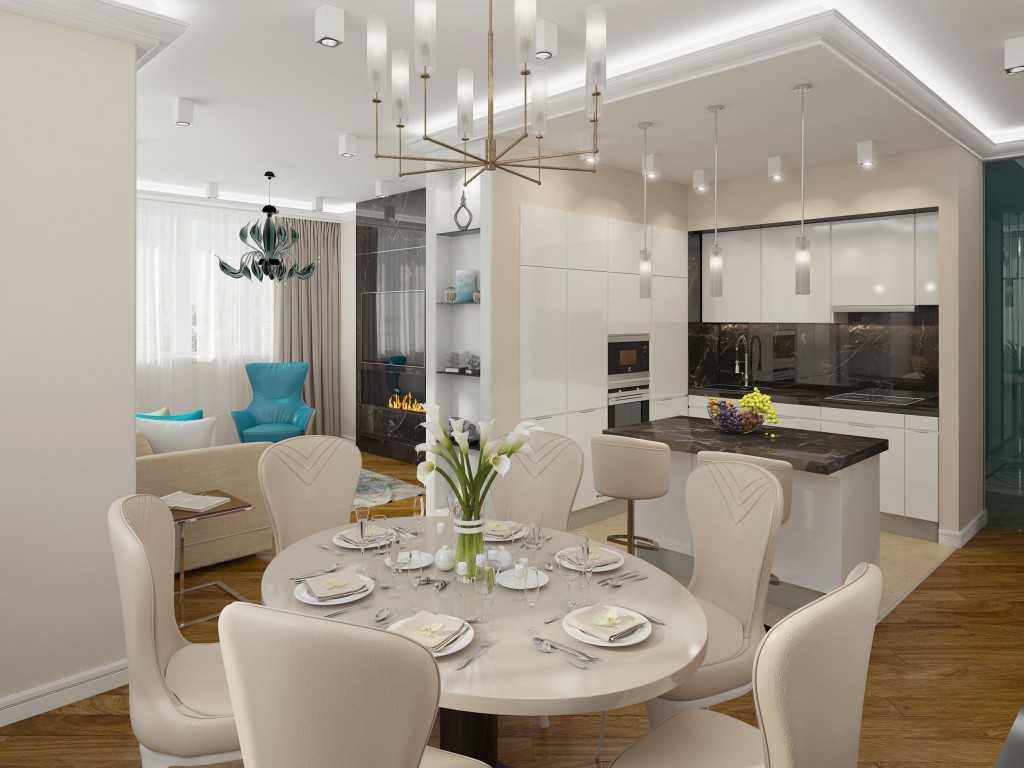 Дизайн кухни-гостиной (152 фото): интерьер совмещенных комнат в квартире, примеры проектов кухни, объединенной с залом, варианты оформления