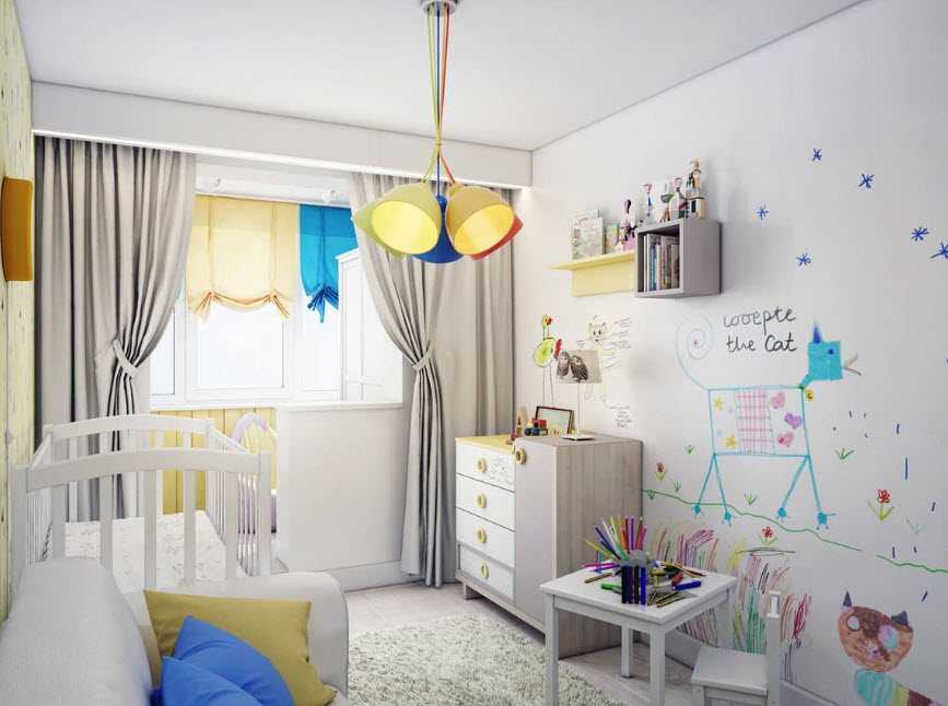 Дизайн детской в хрущёвке — большие идеи для маленькой комнаты