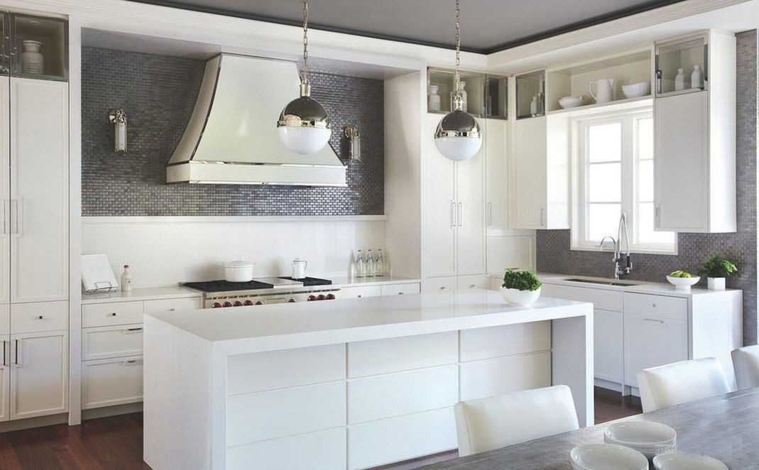 Дизайн белой кухни в классическом стиле: особенности оформления, 100+ фото примеров