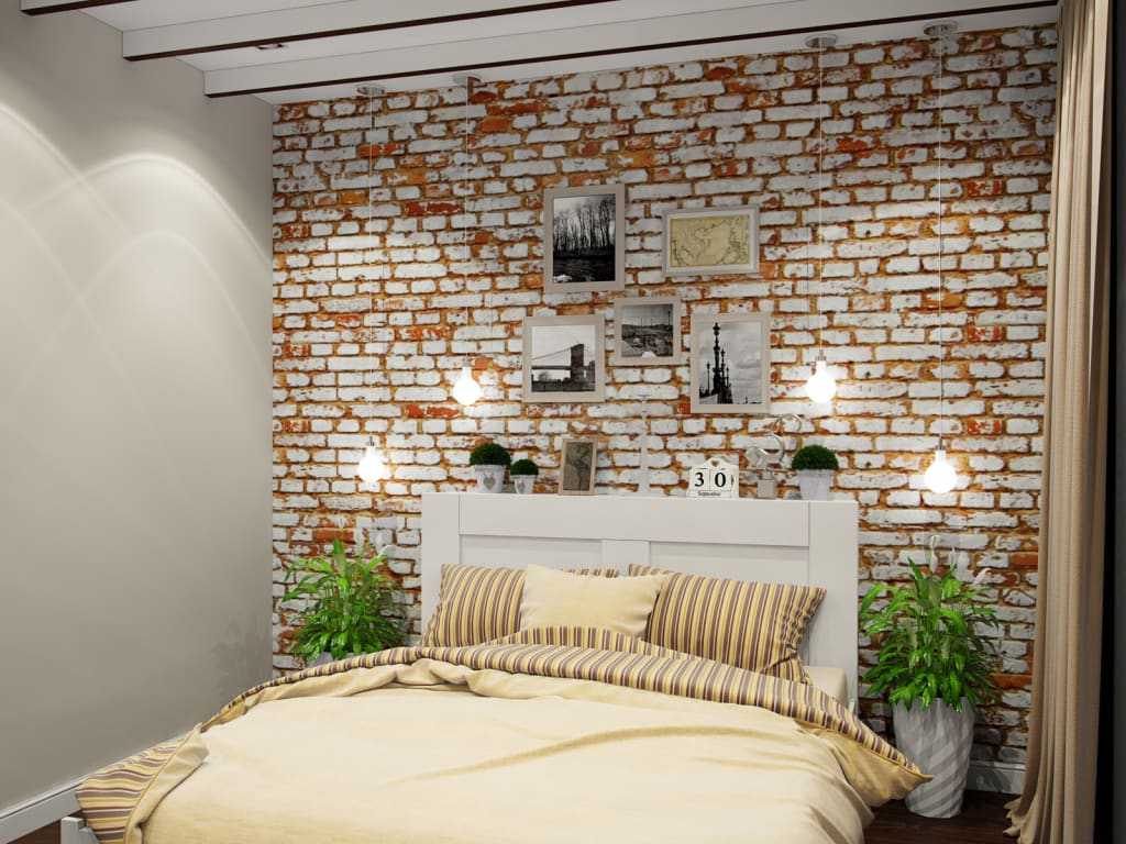 Кирпичная стена в интерьере гостиной: варианты оформления и красивые примеры