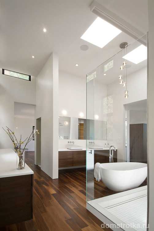 Освещение в ванной комнате: нормативные требования, советы по выбору светильников и их размещению
