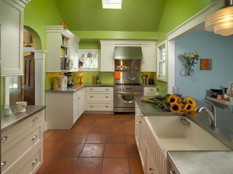 Зеленая кухня (86 фото): коричнево-зеленый и черно-зеленый, темно-зеленый и желто-зеленый, светло-зеленый тона гарнитура в дизайне интерьера
