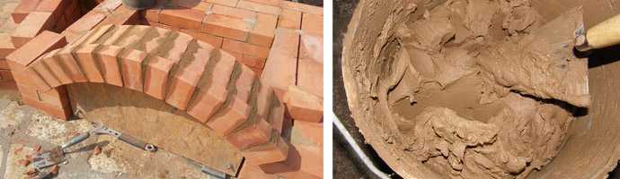 Как приготовить раствор из глины и песка для кладки кирпичной печи