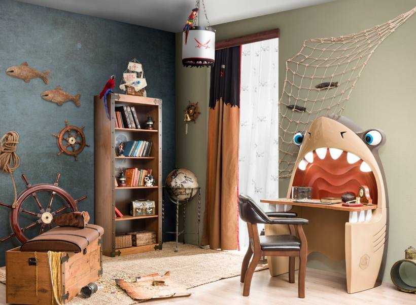 Интерьер детской комнаты в пиратском стиле