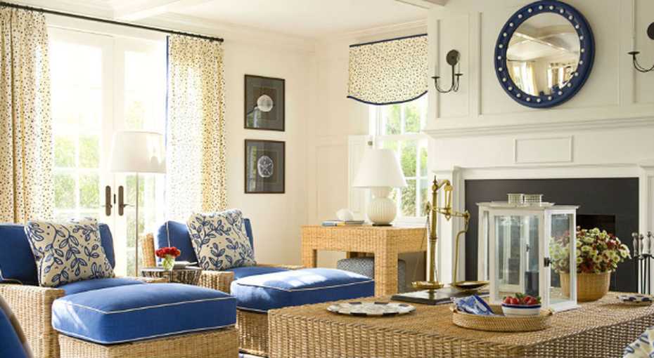 Морской стиль в интерьере (82 фото): выбор мебели в комнату, обои и шкаф, дизайн и декор ванной, шторы и оформление стен