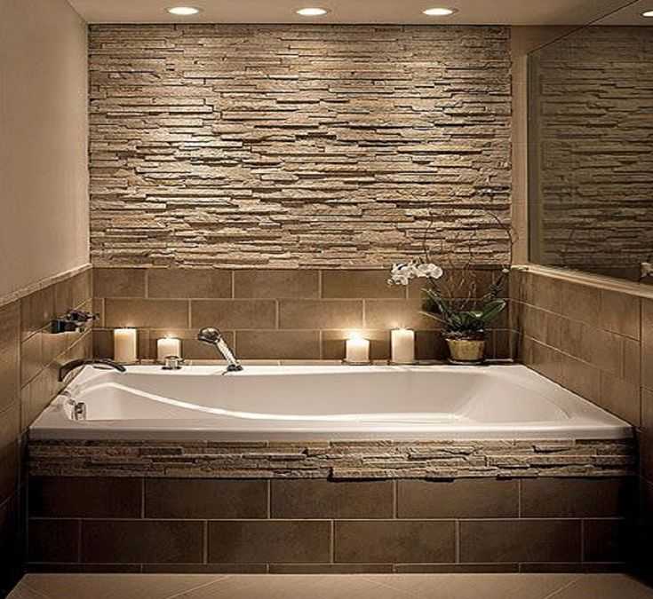 Природный камень – изящный и стильный материал в интерьере ванной комнаты