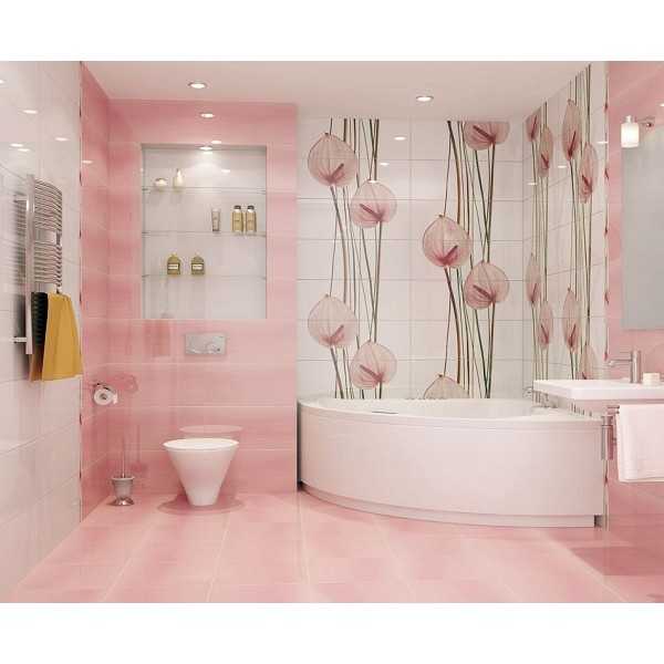 Оформление розовой ванной: фото - ремонт и дизайн