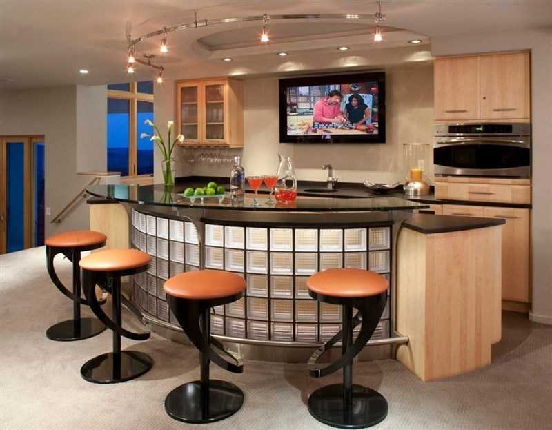Дизайн совмещенной кухни гостиной с барной стойкой: характерные черты, выбор стойки, примеры для оформления, фото