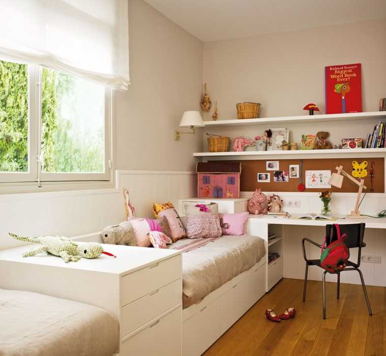 Комната для двоих разнополых детей: зонировать и совместить несовместимое