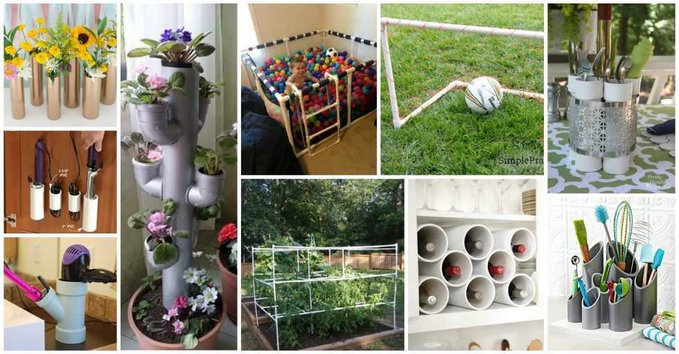 Поделки из пластиковых труб на все случаи жизни - огород, сад, балкон - медиаплатформа миртесен