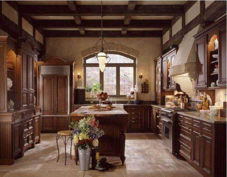 Кухни и столовые в английском стиле: от средневековья до современности