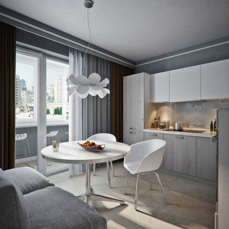 Современный дизайн квартиры 50 кв. м | gd-home.com