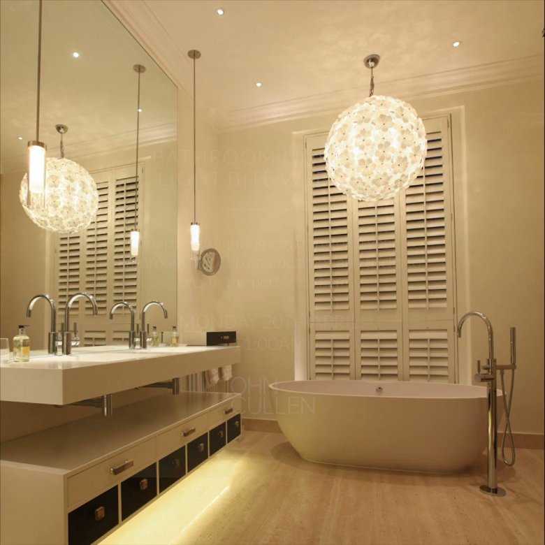 Подсветка в ванной: организация системы освещения и советы по подбору светильников под дизайн ванной