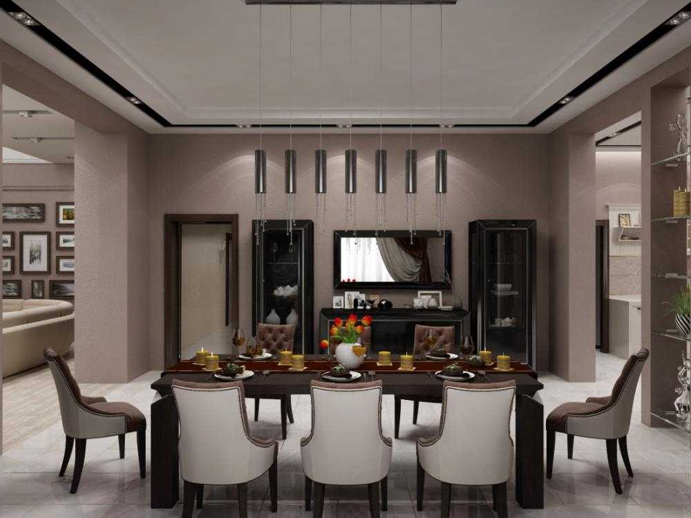 Интерьер кухни-столовой в частном доме (59 фото): классический дизайн и планировка большой кухни, совмещенной со столовой