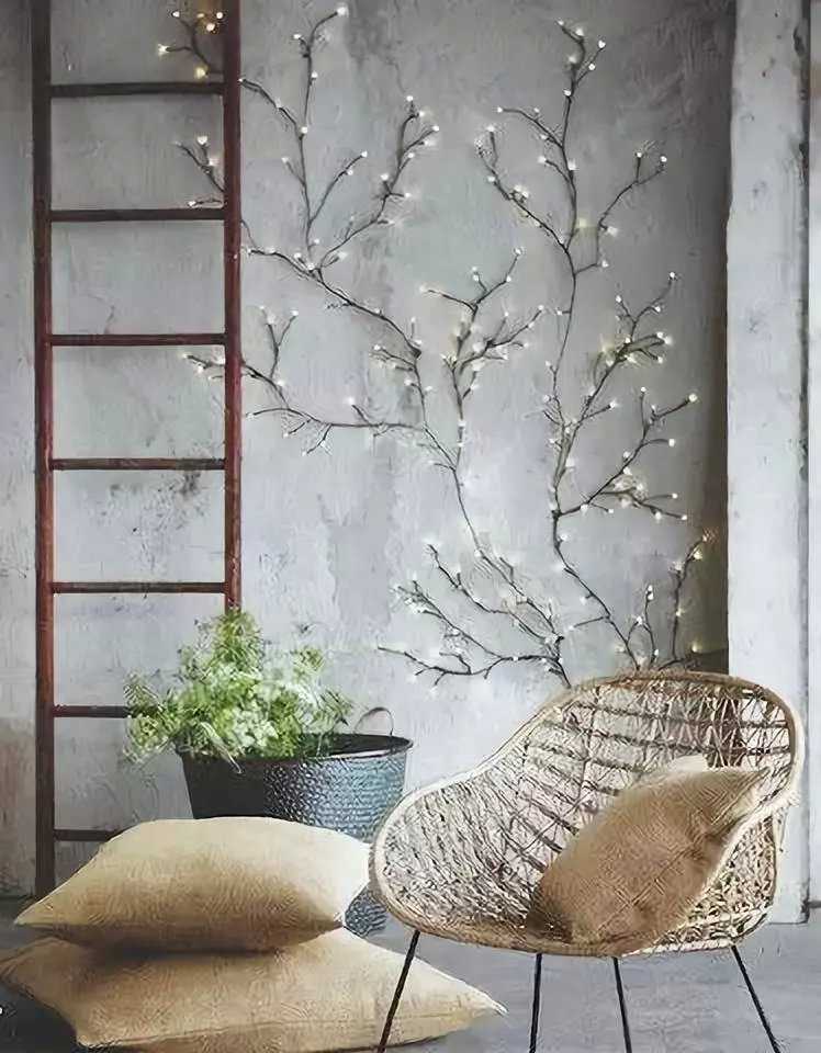Дерево на стене как книга родословной и как необычный декор интерьера - 27 фото